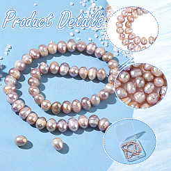 1 нить бусин из натурального культивированного пресноводного жемчуга&nbsp;PEAR-SC0001-39