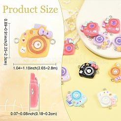 10 шт. подвески-коннекторы из непрозрачной смолы&nbsp;RESI-YW0006-07