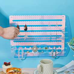 Акриловый настенный держатель для сережек&nbsp;ODIS-WH0086-110A