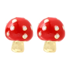 Серьги-гвоздики из латуни&nbsp;EJEW-F372-01B-G