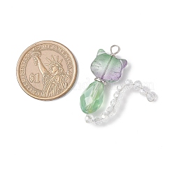 5шт стеклянные подвески&nbsp;PALLOY-JF04006