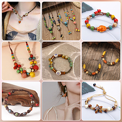 120шт фарфоровые бусины ручной работы&nbsp;PORC-LT0001-13B