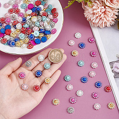 160 шт. 8-х цветные нейлоновые пластиковые кабошоны&nbsp;KY-HY0001-22