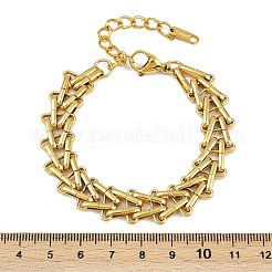 Браслеты-цепочки из нержавеющей стали 304 для женщин&nbsp;BJEW-C113-01G