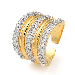 Стойка покрытие латунь открытые манжеты кольца&nbsp;KK-K346-16G