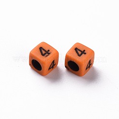 Непрозрачные белые акриловые бусины&nbsp;MACR-T038-14B