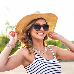 Наборы из ожерелий и браслетов с подвесками из сплава&nbsp;SJEW-UN0001-15G