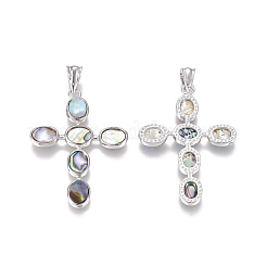 Подвески из натурального ушка / ракушки&nbsp;SSHEL-F303-03