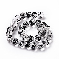 Стекло с эмалевыми бусинами&nbsp;LAMP-P058-01H