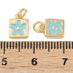 Латунь эмаль подвески&nbsp;KK-H078-02A-G02