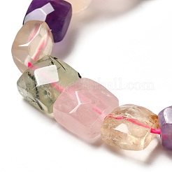 Натуральные смешанные кварцевые бисерные пряди G-G980-05