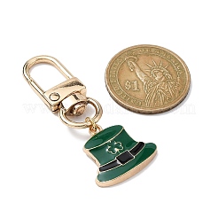 Подвески из сплава с эмалью ко Дню Святого Патрика&nbsp;HJEW-JM01573-02