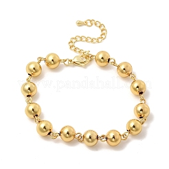 Браслеты из латуни с круглыми звеньями для женщин&nbsp;BJEW-H639-12G