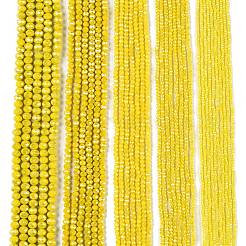 Стеклянные бусины с гальваническим покрытием &nbsp;EGLA-A044-P4mm-B04