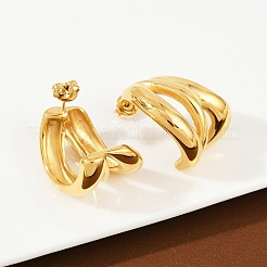 Серьги-гвоздики из нержавеющей стали 304&nbsp;EJEW-K268-24G