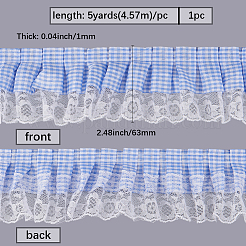 5 ярд полиэстеровой ленты с принтом в клетку&nbsp;OCOR-GF0005-08E
