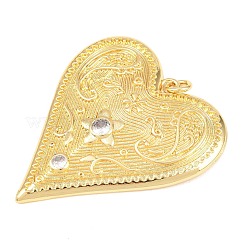 Латунные микро проложить кубического циркония большие кулоны&nbsp;KK-C162-063G-03