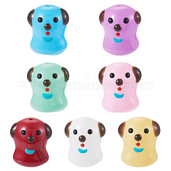 7шт 7 цвета бусины с эмалью лэмпворк ручной работы&nbsp;LAMP-TA0001-76