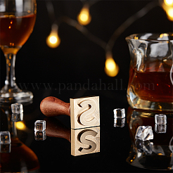 1 шт. головка штампа из латуни золотистого тона&nbsp;DIY-OC0004-33S