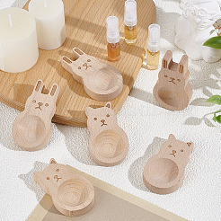 8шт 2 стиля букового дерева ароматерапевтический диффузор украшения&nbsp;DJEW-PH0001-71