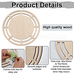 4 шт. основание для корзины из липы&nbsp;WOOD-FG0001-61A