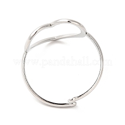 Открытое кольцо-манжета из нержавеющей стали 201&nbsp;RJEW-E063-47P