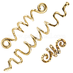 6 шт. 3 стиля манжеты из сплава для волос&nbsp;OHAR-SC0001-11A