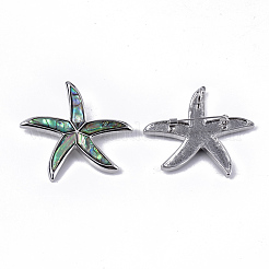 Броши / подвески из ракушек RESI-S376-13A