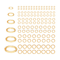 240 шт. 6 стиля латунных соединительных колец&nbsp;KK-PH0013-98