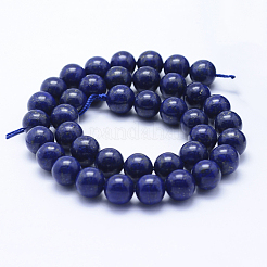 Нитки бусины из натурального ляписа-лазури&nbsp;G-P342-01-10mm-A
