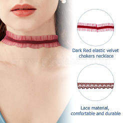 3 шт. полиэстеровые колье-чокеры для женщин&nbsp;AJEW-HS0001-06A