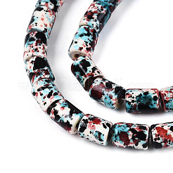 Синтетических нитей бирюзовые бусы&nbsp;TURQ-T005-01A-02