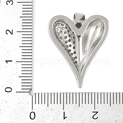 Латунные микропаве прозрачные подвески с фианитом&nbsp;KK-S392-02P