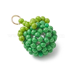 Подвески в виде томатов из стеклянных бусин&nbsp;PALLOY-MZ01081-01