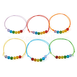 6шт. браслеты из стеклянных бусин&nbsp;BJEW-TAC0038