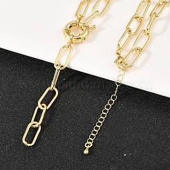 Латунные цепочки-скрепки и лариаты&nbsp;NJEW-H087-06D-G