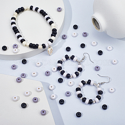 600шт 3 цвета непрозрачные акриловые бусины&nbsp;MACR-SP0001-23B