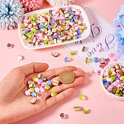 80 г бусины из полимерной глины ручной работы&nbsp;CLAY-TA0001-63