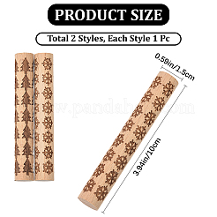 2 шт. 2 стиля палочек для печати из бука&nbsp;TOOL-CN0001-05