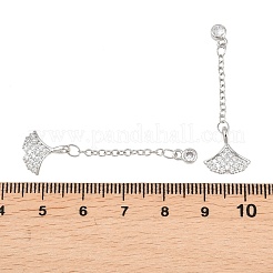 Латунные микропаве прозрачные подвески с фианитом&nbsp;KK-H257-02P