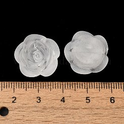 Матовые прозрачные акриловые бусины&nbsp;X-OACR-U006-03A