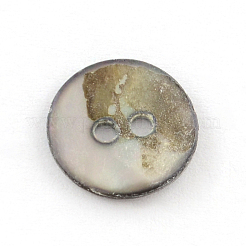 2-отверстие кнопки плоские круглые морские раковины SSHEL-Q295-05