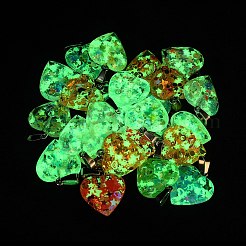 Подвески из светящихся смоляных блесток&nbsp;RESI-V006-01C-P