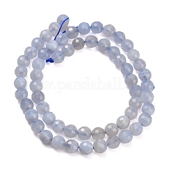 Натуральный голубой кружевной агат бисер нитей&nbsp;G-C280-B07-6mm