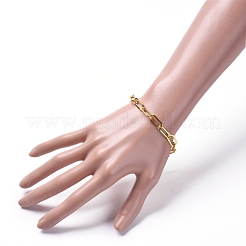 Браслеты-цепочки из несваренного железа&nbsp;X-BJEW-JB05044-01