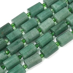 Естественный зеленый авантюрин бисер нитей&nbsp;G-G453-E07-10x14mm