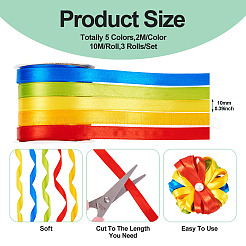 3 рулон полиэфирной ленты радужного цвета&nbsp;OCOR-TA0002-17