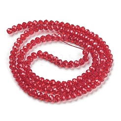 Запекание окрашенные прозрачные стеклянные бусины нити&nbsp;DGLA-A034-J2mm-B01