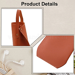 Сумка для бутылки вина из искусственной кожи&nbsp;AJEW-WH20033-062B