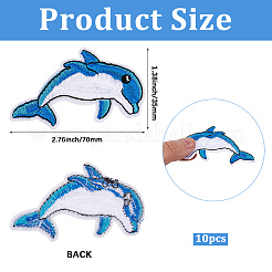 10 шт. Компьютеризированная вышивка ткань утюгом / пришить патчи&nbsp;PATC-CY0001-43